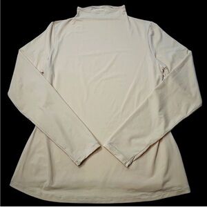 Skims Fits Everybody Mockneck Long Sleeve Top in Sand Size 2X